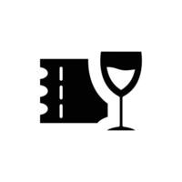 dinner coupon solid icon design good for web or mobile app vector