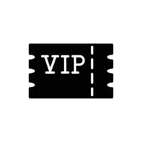vip ticket solid icon design good for web or mobile app vector