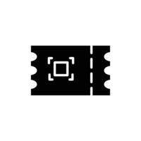 qr ticket booking solid icon design good for web or mobile app vector