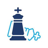Checkmate king down colored icon design good for web or mobile app vector