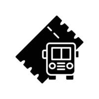bus ticket solid icon design good for web or mobile app vector