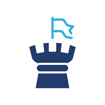 resign chess strategy colored icon design good for web or mobile app vector