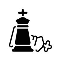 Checkmate king down icon good for web or mobile app vector