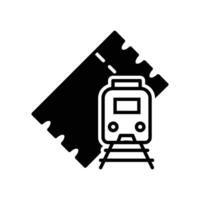train ticket solid icon design good for web or mobile app vector