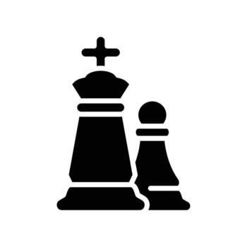 stalemate chess solid icon design good for web or mobile app vector