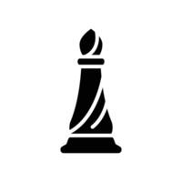 bishop chess solid icon design good for web or mobile app vector