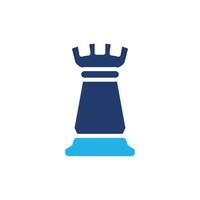 Rook chess colored icon design good for web or mobile app vector