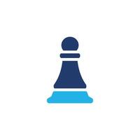 pawn chess colored icon design good for web or mobile app vector