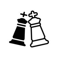 draw in chess solid icon design good for web or mobile app vector