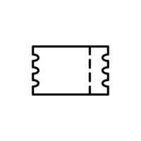ticket outline icon design good for web or mobile app vector