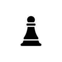 pawn chess solid icon design good for web or mobile app vector