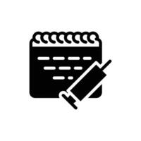 Vaccine schedule icon design good for web or mobile app vector