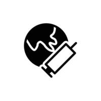 travel global vaccine solid icon design good for web or mobile app vector