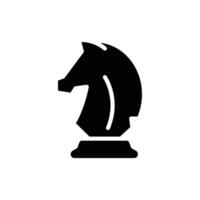 Knight chess solid icon design good for web or mobile app vector