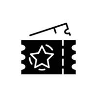 raffle ticket solid icon design good for web or mobile app vector