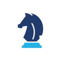 Knight chess colored icon design good for web or mobile app vector