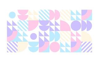 Abstract geometric background graphic. Simple soft color geometric shapes composition on white background, for use in presentations, flayers, business cards, posters, banners. vector