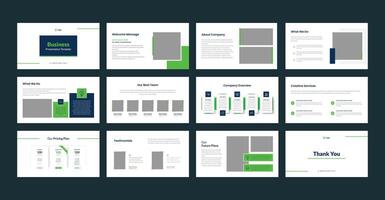 Business Presentation Template, Business Presentation Slides Layout, Creative Business Presentation Slides Template Design. vector