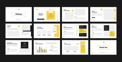 Business presentation slides template. Presentation templates. A editable slide presentation. vector