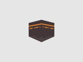 A minimalist graphic representation of the Kaaba vector