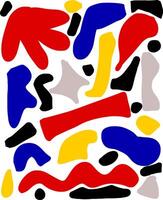 Abstract Composition of Colorful Geometric form vector