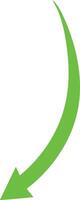 A green arrow pointing to the right vector