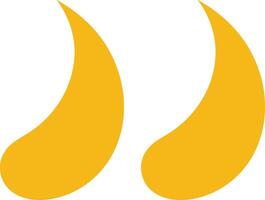 Two yellow speech bubbles with a white background vector