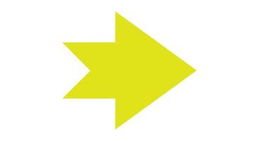 Yellow arrow icon vector