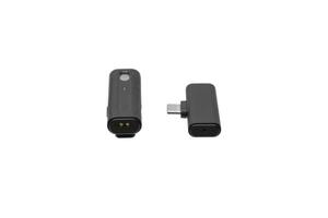 Lavalier mic with charge pins and USB-C plug photo
