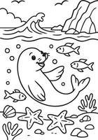 Ocean Scene Wonders vector