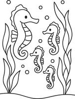 Cute Ocean Picnic vector