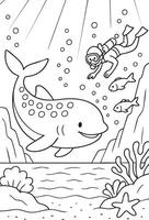Ocean Fun and Friends vector