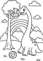 Color the Dino Jungle vector
