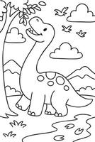 Roar and Color Dinosaur Edition vector