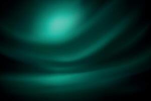 Swirling teal aurora style light with deep dark background vector