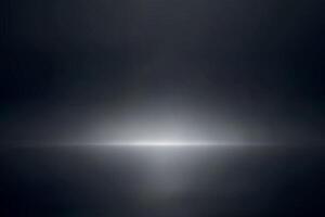 Soft horizontal light fade in dark black studio vector