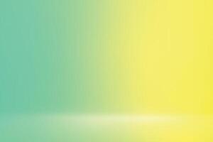 Fresh yellow green gradient with soft reflective floor vector