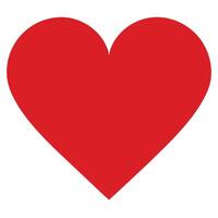 a red heart shape vector