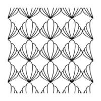 Curved Teardrop Shape Seamless Repeating Pattern vector