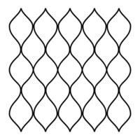 Diamond Mesh Inspired Curved Line Seamless Pattern vector