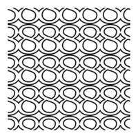 Geometric Circle Pattern With Repeating Number Eight vector