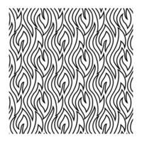 Flame Inspired Seamless Wavy Line Pattern Background vector