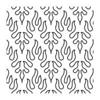 Fire Flame Seamless Pattern with Bold Repetitive Motif vector