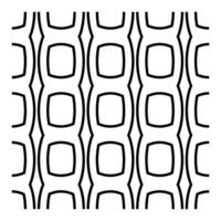 Oval Loop Repeating Seamless Pattern in Line Art Style vector