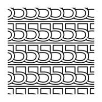 Seamless Number Five Pattern With Geometric Lines vector