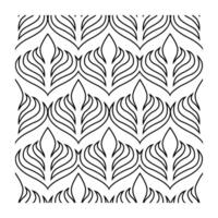 Repeating Leaf Seamless Pattern in Symmetrical Arrangement vector