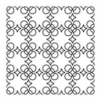 Elegant Geometric Circular Flower Repeat Pattern vector