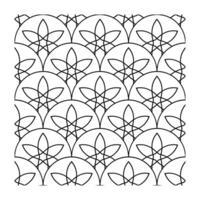 Ornamental Lotus Flower Seamless Repeating Pattern vector