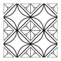 Layered Diamond and Square Seamless Pattern Art vector