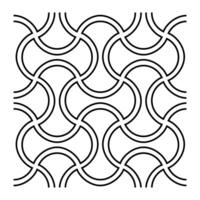 Retro Loops Seamless Pattern with Fluid Style vector